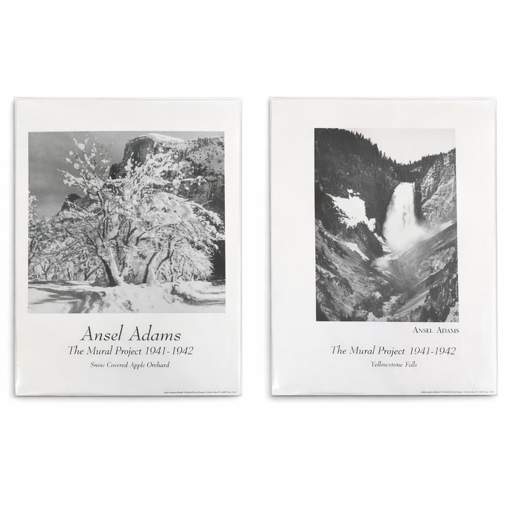 Ansel Adams Mural Project 1941 1942 Yosemite and Yellowstone‎ 8x10 Prints Set